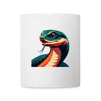 Snake Cartoon Character Colorful Pet Animal - Mug - white - Front