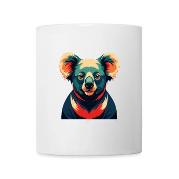 Koala Zeichentrickfigur Buntes Haustier Tier - Tasse - Weiß - Vorne