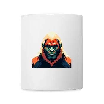 Yeti Zeichentrickfigur Buntes Haustier Tier - Tasse - Weiß - Vorne