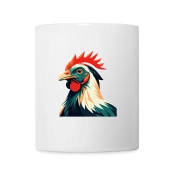 Chicken Cartoon Character Colorful Pet Animal - Mug - white - Front