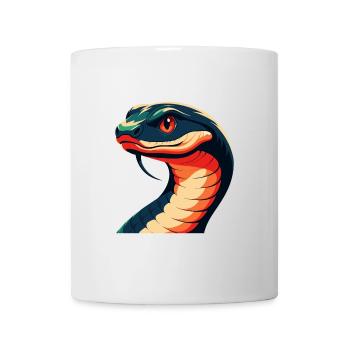 Snake Cartoon Character Colorful Pet Animal - Mug - white - Front