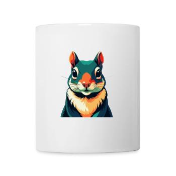 Écureuil Dessin Animé Personnage Animal Coloré Animal De Compagnie - Mug blanc - blanc - Devant