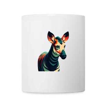 Okapi Cartoon Character Colorful Pet Animal - Mug - white - Front