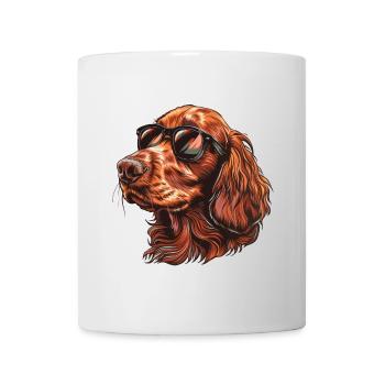 Irish Setter , Irish Red Setter, Hund - Tasse - Weiß - Vorne