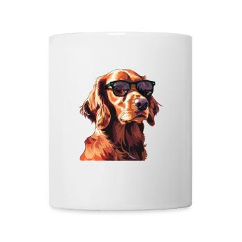 Irish Setter, Dog, Sunglasses, Summer - Mug - white - Front