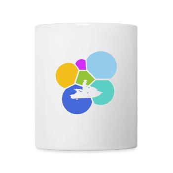 Water Sports Wakeskating Motorboat - Mug - white - Front