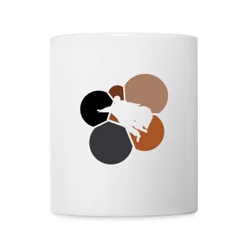 Cascadeur de saut de base en wingsuit volant - Mug blanc - blanc - Devant