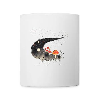 Surreal Caterpillar with Toadstools - Forest Motif - Mug - white - Front