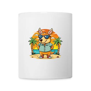 Aardvark Funny Cartoon Summer Beach Sunglasses - Mug - white - Front