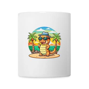Anaconda Funny Cartoon Summer Beach Sunglasses - Mug - white - Front