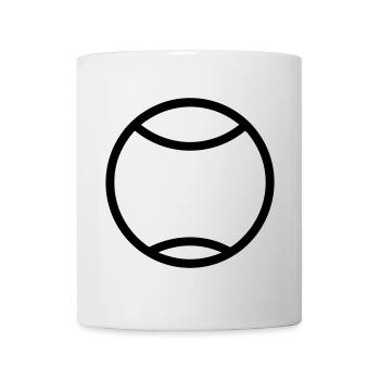 Balle de tennis - Mug blanc - blanc - Devant