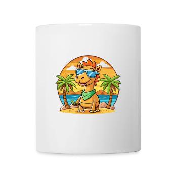Camel Lustige Cartoon Sommer Strand Sonnenbrille - Tasse - Weiß - Vorne