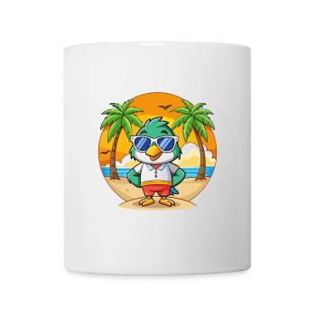 Falcon Funny Cartoon Summer Beach Sunglasses - Mug - white - Front