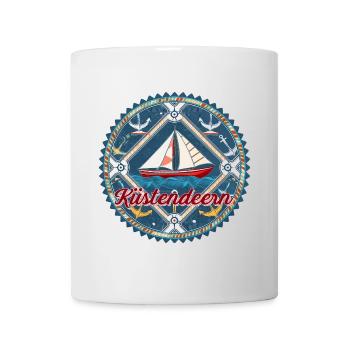 Segelschiff Küstendeern - Tasse - Weiß - Vorne