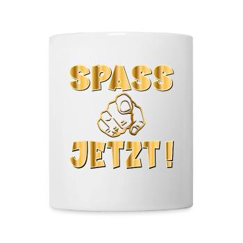 SPAß SPASS JETZT - Tasse - Weiß - Vorne
