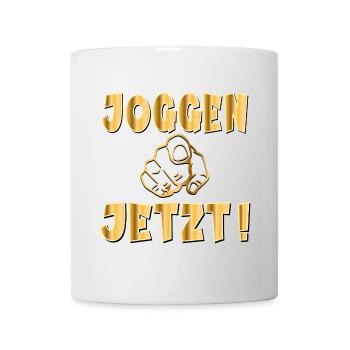 MOTIVATION LAUFEN - JOGGEN SPORT - Tasse - Weiß - Vorne