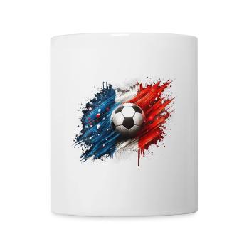 Viva French Football, Drapeau de la France - Mug blanc - blanc - Devant
