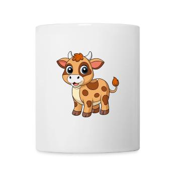 Cow Cute Mascot Cartoon Character Kawaii - Mug - white - Front