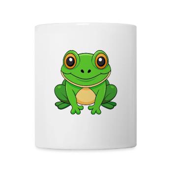Frog Cute Mascot Cartoon Character Kawaii - Mug - white - Front