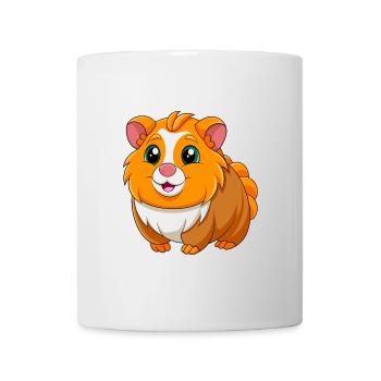 Cochon d’Inde Mascotte mignonne Personnage de dessin animé Kawaii - Mug blanc - blanc - Devant