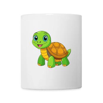 Turtle Cute Mascot Cartoon Character Kawaii - Mug - white - Front