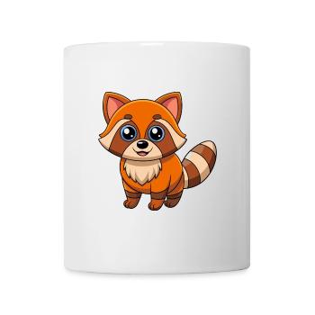 Raccoon Cute Mascot Cartoon Character Kawaii - Mug - white - Front