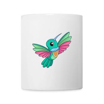 Hummingbird Cute Mascot Cartoon Character Kawaii - Mug - white - Front