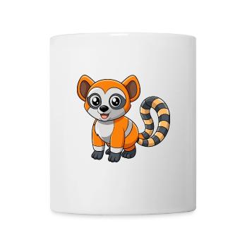 Lemur Cute Mascot Cartoon Character Kawaii - Mug - white - Front