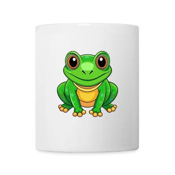 Frog Cute Mascot Cartoon Character Kawaii - Mug - white - Front
