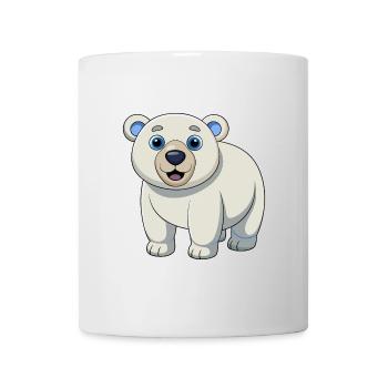 Polar Bear Cute Mascot Cartoon Character Kawaii - Mug - white - Front
