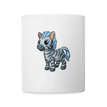 Zebra Cute Mascot Cartoon Character Kawaii - Mug - white - Front
