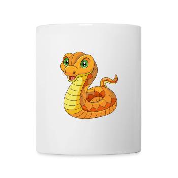 Snake Cute Mascot Cartoon Character Kawaii - Mug - white - Front
