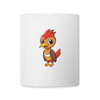 Specht Niedliche Maskottchen Zeichentrickfigur Kawaii - Tasse - Weiß - Vorne