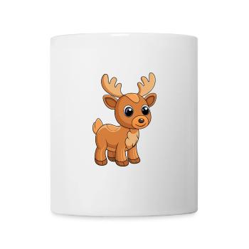 Moose Cute Mascot Cartoon Character Kawaii - Mug - white - Front