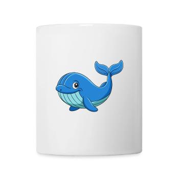 Whale Cute Mascot Cartoon Character Kawaii - Mug - white - Front