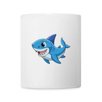 Shark Cute Mascot Cartoon Character Kawaii - Mug - white - Front