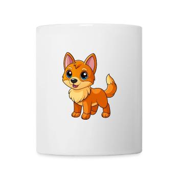 Dog Cute Mascot Cartoon Character Kawaii - Mug - white - Front