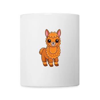 Llama Cute Mascot Cartoon Character Kawaii - Mug - white - Front