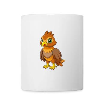 Hawk Cute Mascot Cartoon Character Kawaii - Mug - white - Front