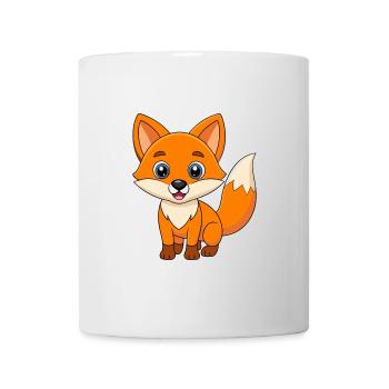 Fox Cute Mascot Cartoon Character Kawaii - Mug - white - Front