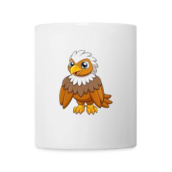 Eagle Cute Mascot Cartoon Character Kawaii - Mug - white - Front