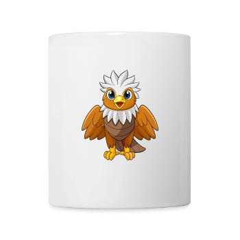 Eagle Cute Mascot Cartoon Character Kawaii - Mug - white - Front