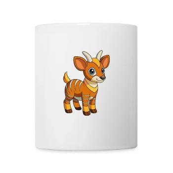 Okapi Cute Mascot Cartoon Character Kawaii - Mug - white - Front