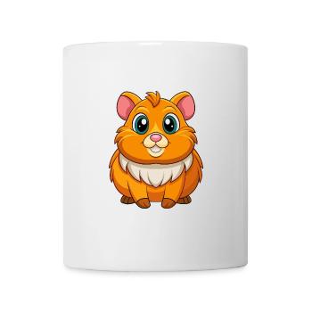 Meerschweinchen Niedliche Maskottchen Zeichentrickfigur Kawaii - Tasse - Weiß - Vorne
