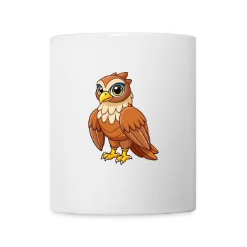 Falcon Cute Mascot Cartoon Character Kawaii - Mug - white - Front