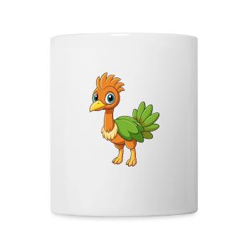 Emu Cute Mascot Cartoon Character Kawaii - Mug - white - Front