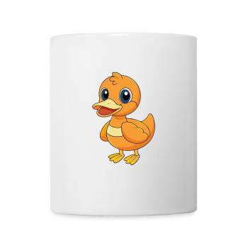 Duck Cute Mascot Cartoon Character Kawaii - Mug - white - Front