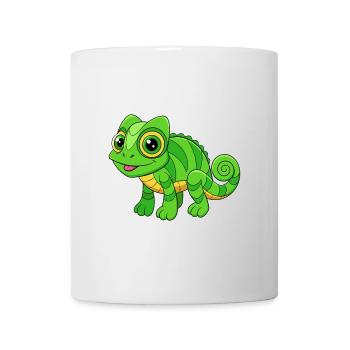 Chameleon Cute Mascot Cartoon Character Kawaii - Mug - white - Front