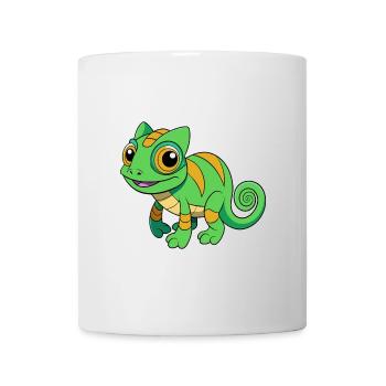 Chameleon Cute Mascot Cartoon Character Kawaii - Mug - white - Front