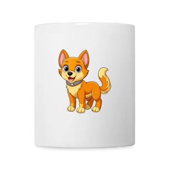 Dog Cute Mascot Cartoon Character Kawaii - Mug - white - Front